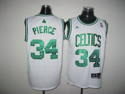  NBA Boston Celtics 34 Paul Pierce Home White Swingman Jersey